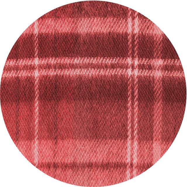 Ahgly Company Tapis Rond Lavable en Machine Intérieur Transitionnel Rouge, 3 Pieds Rond