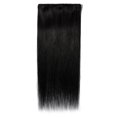 thumbnail image 2 of 100% Remy Human Hair Clip in Human Hair Extensions Silky Straight Human Hair 7 Pcs 15 clips, 2 of 6
