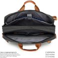 thumbnail image 3 of CoolBELL Convertible Backpack Shoulder bag Messenger Bag Laptop Case Business Briefcase Leisure Handbag Multi-functional Travel Rucksack Fits 15.6 Inch Laptop For Men / Women / Travel (Canvas Black), 3 of 6