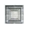 thumbnail image 2 of Fasade Easy Installation Portrait Crosshatch Silver Glue Up Ceiling Tile/ Ceiling Panel (12" X 12" Sample), 2 of 3