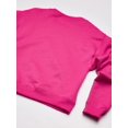 thumbnail image 3 of Hanes Girls ComfortSoft EcoSmart Crewneck Sweatshirt, XS, Amaranth, 3 of 5