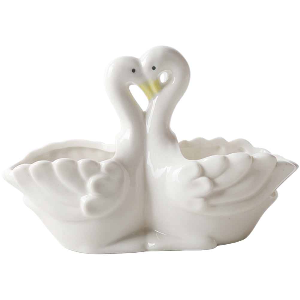 Swan Succulent Green Plant Pot Adorable Indoor Plant Pot Ceramic Flower Pot Succulent Planter