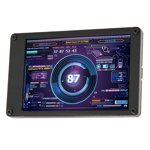 PC Temperature Display, Stepless Brightness 3.5in Screen Computer Temp Monitor Theme Editor IPS USB for CPU