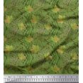 thumbnail image 1 of Soimoi Rayon Fabric Texture & Autumn Leaves Print Fabric by the Yard 42 Inch Wide, 1 of 3