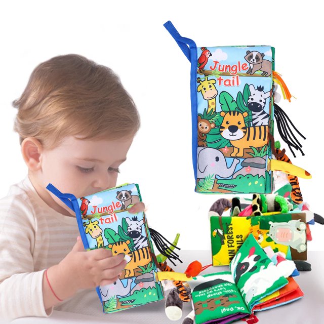 , Interactive Thickened Soft Books Baby Cloth Books Multilayer Baby Book For Kids For Toddler For Sleeping For Baby Shower For Infants Forest