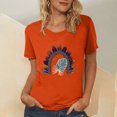 thumbnail image 2 of Dadaria T-Shirt pour Femmes Matters Orange Chemise à Manches Courtes T-Shirt Col Rond Hauts Chandail d'Été Blouses TG, 2 of 5