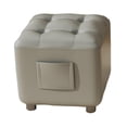thumbnail image 3 of simhoa Small Foot Stool Ottoman Step Stool Footstool for Bedroom Living Room Indoor Gray, 3 of 8