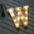 thumbnail image 3 of TopLLC Alphabet LED Letter Lights Light Up White Plastic Letters Standing Hanging A-M & on Clearance, 3 of 3