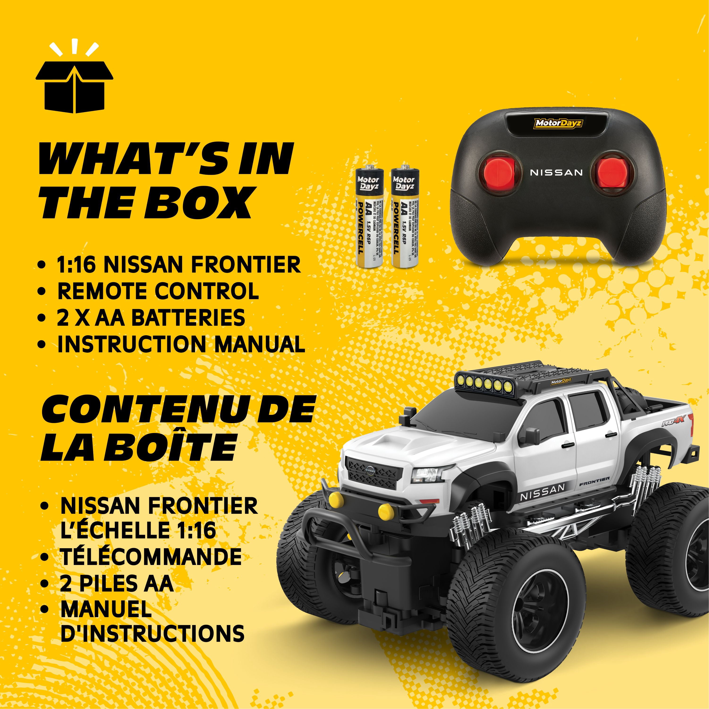 MotorDayz (1:16) Remote Control Nissan Frontier, White, R4-16T57U-WT-CA, Child