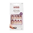 thumbnail image 1 of KISS Salon Acrylic French Color - Catchy, Red French, Almond, Medium, 1 of 9