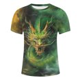 thumbnail image 5 of Qertyioot T-shirt Décontracté d'Été pour Hommes à Col Rond Imprimé pour la Fête des Pères, 5 of 5