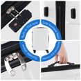 thumbnail image 4 of edx 3-Piece Luggage Sets, Hardside Luggage 20/24/28-Inch with 4 Double Spinner Wheels, Expandable and TSA Lock, Hard Shell Lightweight Roller Suitcase, White, 4 of 10