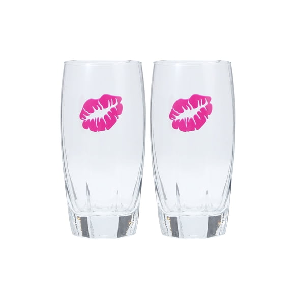 Lot Se 2 Verres à Whisky Betsey Johnson de 16 oz, Sous Licence Authentique