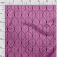 thumbnail image 3 of oneOone Viscose Tissu Violet Géométrique Ogee Robe Tissu Tissu Imprimé par la Cour 42 Pouces de Large, 3 of 4