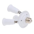 thumbnail image 2 of 3 in 1 Light Socket Splitter E26/27 Adapter Converter for Standard LED Bulbs Vertical 180° Adjustable Horizontal 360° Adjustable Bendable Max 60W Socket Extender, 2 of 7