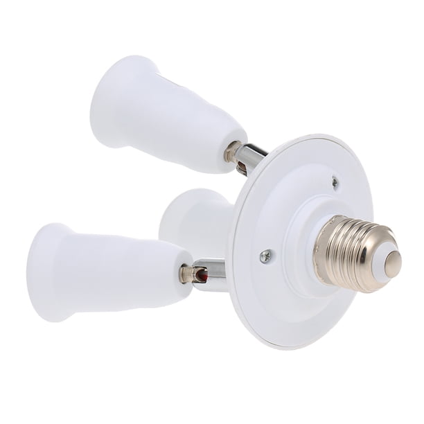 5-in-1 E26/E27 Light Socket Splitter Adapter – 180° Bendable, 360° Rotatable, Max 300W Total, Fire-Resistant PBT