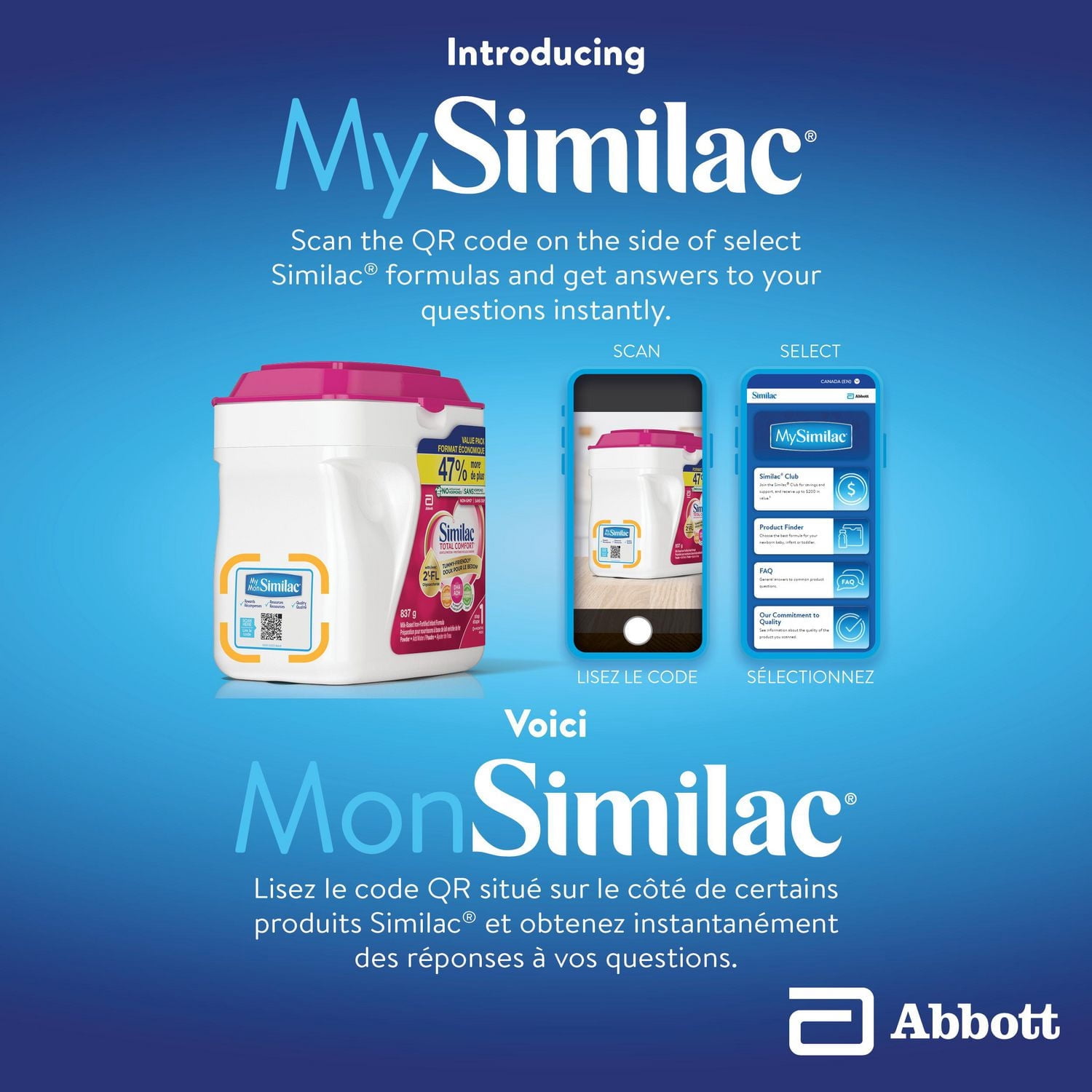 Similac Total Comfort, Préparation Pour Nourrissons, Doux Pour Le Bedon, Facile À Digérer, Maintenant Avec 2’-FL, 0+ Mois, Poudre, 837 g