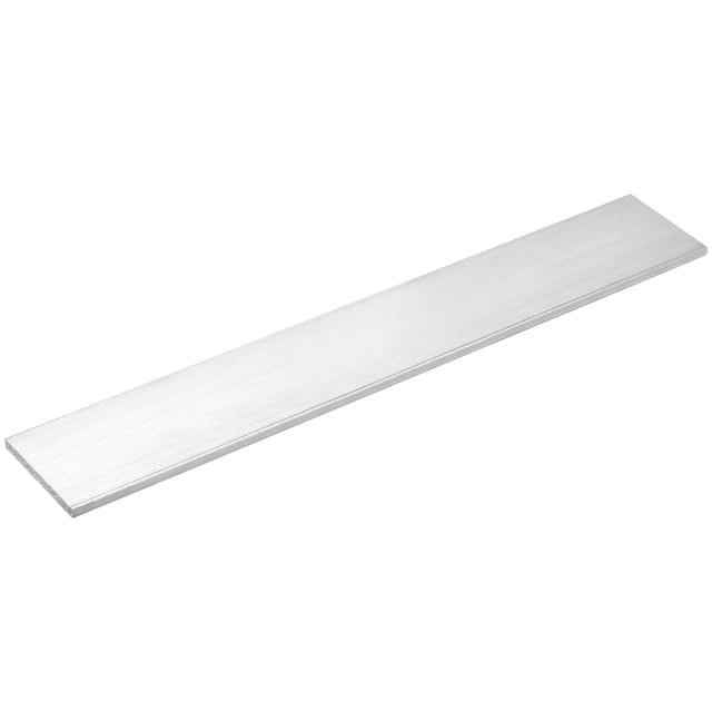 Unique Bargains Square Aluminum Flat Bar, 1 Pack 3/16' Thickness 2' Width 12' Length