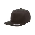 thumbnail image 1 of Yupoong Adult 5-Panel Cotton Twill Snapback Cap, 1 of 2