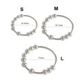 thumbnail image 2 of tredstone Anxiety Bead Ring Women Men Fidget Simple Style Anti-stress Stainless Steel Copper Beads Free Rotation Gift Daily Wear 17mm, 2 of 8