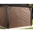 thumbnail image 3 of Sojag Dakota 10 x 10 x 7 ft Dark Brown Curtains for Gazebo, Polyester, 3 of 4