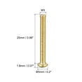 thumbnail image 2 of Unique Bargains M3x25mm Brass Machine Screws, Phillips Pan Head Fastener Bolts 10Pack, 2 of 5