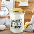 thumbnail image 5 of BKER Patterned Linen Laundry Hamper Without Lid Large Open Top Dirty Stylish And Breathable Fabric For Bedroom Or Bathroom Easy And Durable Design, 5 of 5