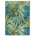 thumbnail image 1 of Erbanica Tapis Intérieur Extérieur à Feuilles Vertes, Design Unique, Facile à Nettoyer, 1 of 5