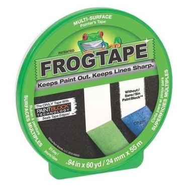 Ruban de peintre pour surfaces multiples FrogTapeMD – Vert, 24 mm x 55 m