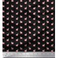 thumbnail image 1 of Soimoi Rayon Fabric Snail Insects Print Sewing Fabric Yard 56 Inch Wide, 1 of 3