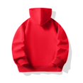 thumbnail image 4 of FAOWME Chandails à Capuche à Manches Longues pour Enfants, Unisexes, Doux, avec Poche, Rouge 2-3 Ans, 4 of 7