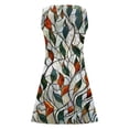 thumbnail image 4 of UPPADA Robes d'Été de Plage pour Femmes Vacances Sortie de Plage Robe Midi Boutonnée Sans Manches Bohème à Fleurs Robe d'Été Col en V Coupe Ample Vos Commandes Passées Récemment par Moi Multicolore,m, 4 of 6