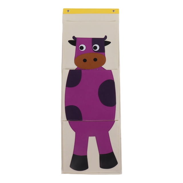 Wall Mounted Storage Bag, Suspensible Over Door Hanging Storage Bag Felt For Home Cattle 100.5x34.7cm