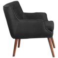 thumbnail image 2 of HERCULES Hayes Series Black Fabric Tufted Arm Chair, 2 of 4