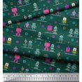 thumbnail image 2 of Soimoi Rayon Fabric Cartoon Machine & Gear Parts Hardware Decor Fabric Printed Yard 42 Inch Wide, 2 of 3
