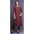 thumbnail image 3 of Bimba Kurta à Manches 3/4 Imprimée Kurti Droite Vêtements d'Été pour Femmes, 3 of 6