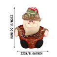 thumbnail image 2 of Festive Christmas Candy Storage with Santa Snowman Design for Holiday Table Decoration and Snack Serving Tray as a, 2 of 3