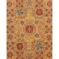 thumbnail image 1 of Ahgly Company Indoor Rectangle Abstract Yellow Abstract Area Rugs, 2' x 5', 1 of 6