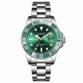thumbnail image 1 of Mens Waterproof Quartz Watch With Black White Gold Color Variants And Durable Case, 1 of 11