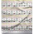 thumbnail image 1 of Soimoi Rayon Fabric Leaves & Floral Block Print Fabric by Yard 56 Inch Wide, 1 of 3