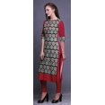 thumbnail image 3 of Bimba Robes Tuniques Droites pour Femmes Kurta d'Été Imprimée, 3 of 6