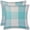 Aqua, variante sur Ensemble de 2 coussins en coton à carreaux à chevrons remplis de poly avec fermeture à glissière lavable en machine