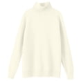 thumbnail image 4 of AherBiu Chandails pour Femmes Col Roulé Chandail Épais Chaud Tricoté Hiver Manches Longues Hauts de Chandail, 4 of 5