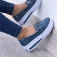 thumbnail image 4 of Espadrilles à Plateforme Compensée pour Femme, à Lacets, à Enfiler, Plates, pour Usage Quotidien Décontracté, 4 of 6