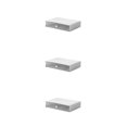 thumbnail image 2 of fastboy Neat And Tidy Storage Box - plify Life With Organized Storage Multilayer Stackable Desk Organizer white 1 drawer 3Set, 2 of 6