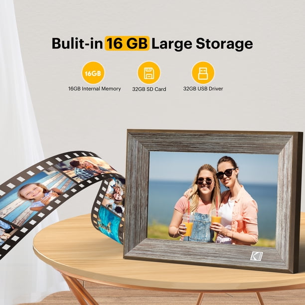KODAK 10.1-inch WIFI Digital Photo Frame, Touch Screen with Grey