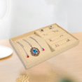 thumbnail image 4 of lionlar Stackable Jewelry Tray Burlap Inserts Trays Organizer Box Display Holder Jewelry Dual Use, 4 of 7