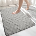 thumbnail image 1 of Bath Rug Mat, 23.6*15.7 Inches, 2024 New Bathroom Rugs, Large Size, Super Absorbent and Thick, Non-Slip, Bath Mats for Bathroom Bedroom Corridor Kitchen Carpet, Gray, 1 of 6