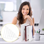 Vacemry Desk Rack Organizer, Metal Desktop Bookshelf For Books Magazines Files, Space Saving Organizer For Dormitory Home OfficeSchool, Desktop Shelf Decor For Study Desk Table