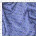 thumbnail image 4 of Soimoi Crepe Silk Fabric Floral Love Text Print Sewing Fabric Yard 42 Inch Wide, 4 of 5